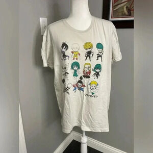 One Punch Man Viz Media Japanese Anime Cartoon Mens Short Sleeve Tshirt Size XL